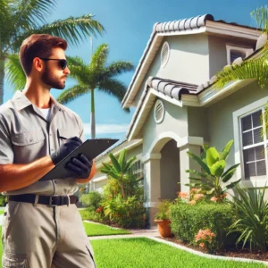 Exterior home watching services for absent owners.